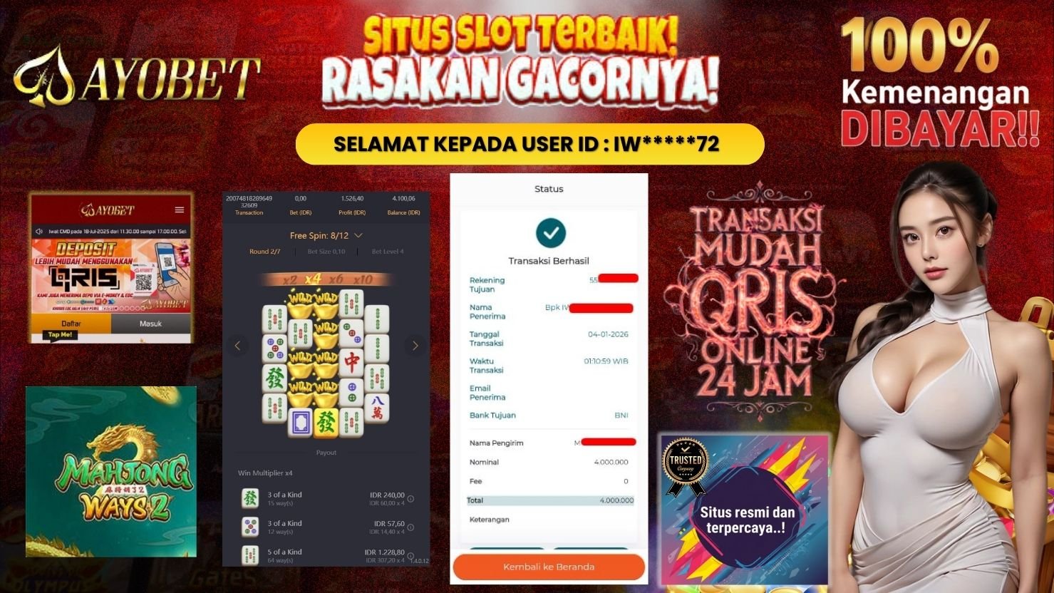 AYOBET JACKPOT SLOT MAHJONG WAYS 2